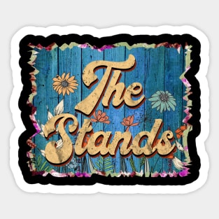 Vintage Stands Name Flowers Limited Edition Classic Styles Sticker